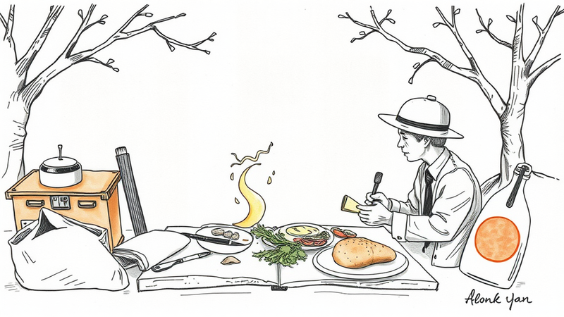 A police officer eating a quick meal in their patrol car, highlighting the challenges of on-duty dining.