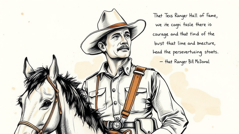 Photograph of a Texas Ranger statue or exhibit at the Texas Ranger Hall of Fame and Museum in Waco, Texas.