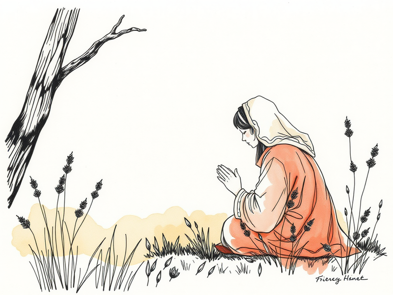 A quiet moment of prayer and reflection