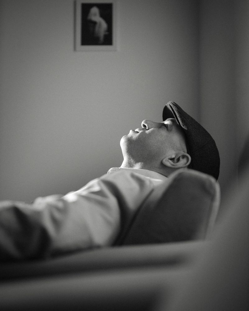 Police officer sleeping peacefully, representing improved sleep health through CBT-I therapy.