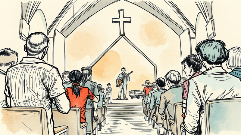 Church members subduing a combative suspect, highlighting the importance of church security and community vigilance.