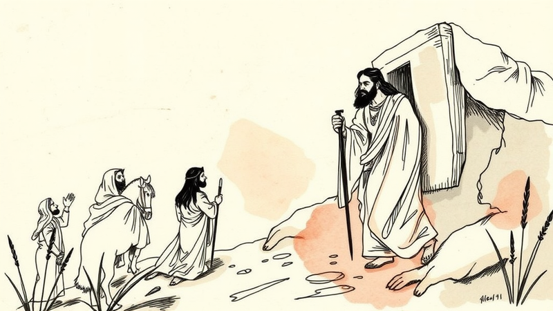 Empty tomb representing the resurrection of Jesus Christ and the foundation of Easter.