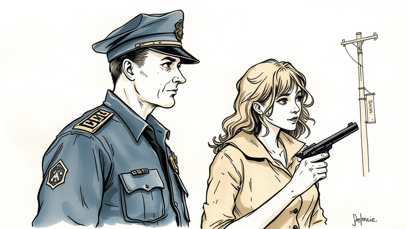 Image depicting a father and son, both police officers, symbolizing their shared experience of being involved in shootings.