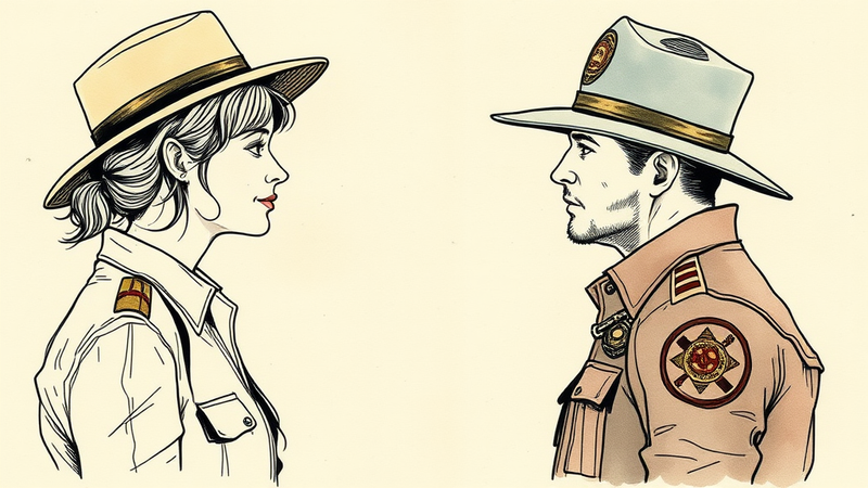 Sheriff's deputy badge representing the lawsuit over religious beliefs and workplace discrimination.