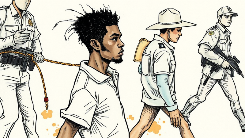 Galveston police chief apologizes after viral photo sparks outrage over racially insensitive arrest policy.