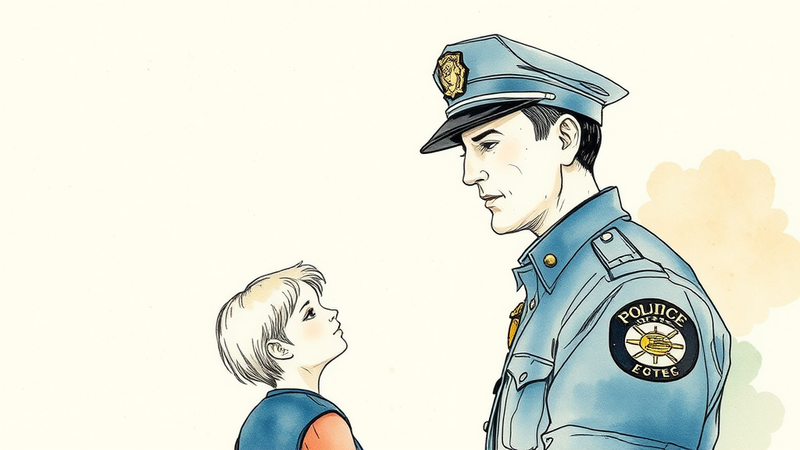 A young boy playing the drums, representing the author's childhood before the traumatic event.