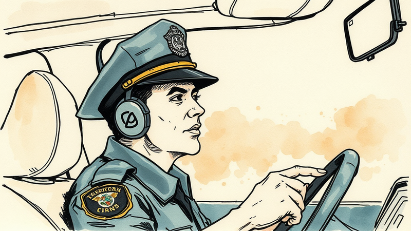 Knoxville police officer Derrick White in a PSA video about Tennessee's hands-free driving law.