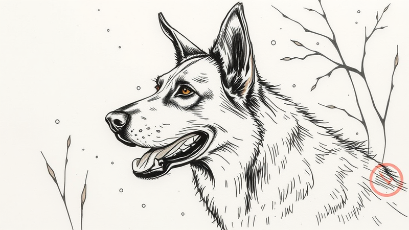 Memorial for fallen Fishers Police K9 Harlej, a Belgian Malinois, at the Fishers Police Department.