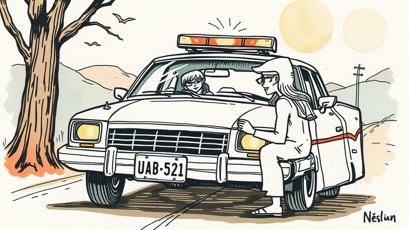 Mugshot of a woman arrested for DUI after reporting a drunk driver, highlighting the irony of the situation.