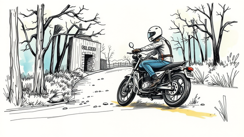 Lakeland Police Department motorcycle with thin blue line flag in memory of fallen officer Paul Dunn.