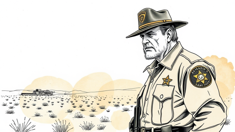 Lou Ferrigno in uniform, symbolizing his transition from 'The Incredible Hulk' to a reserve sheriff's deputy.