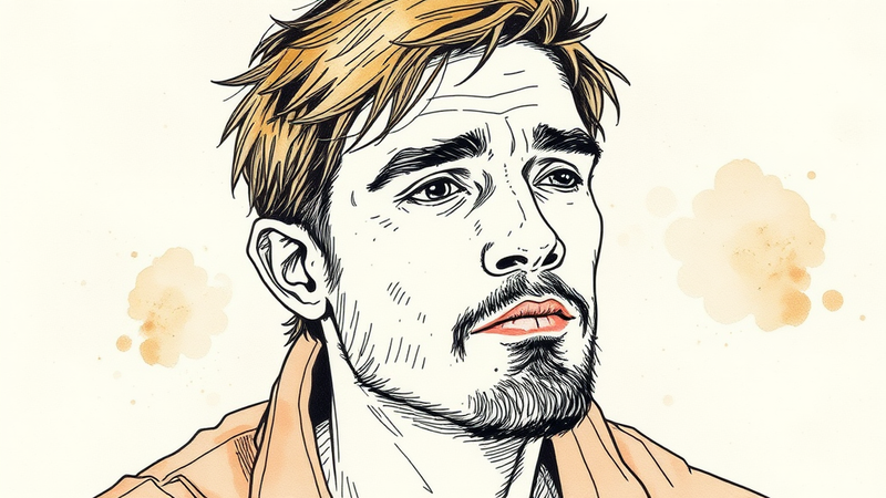 Mugshot of Austin Harrouff, accused of murder and cannibalism, with a focus on the unsettling nature of the crime.