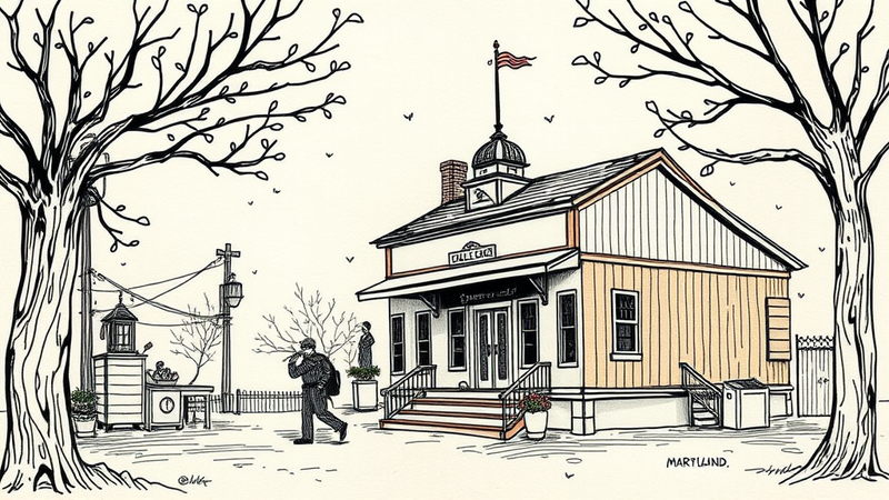 Thin blue line flag waving in support of law enforcement, symbolizing solidarity and remembrance.