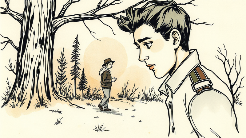 Waseca Police Department image of Tyler Robert Janovsky and Officer Arik Matson.