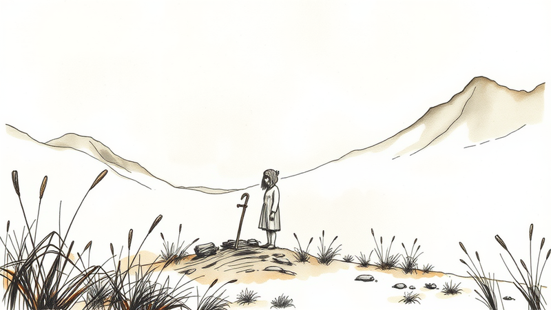 A person being baptized in a river, symbolizing spiritual cleansing and new life in Christ.