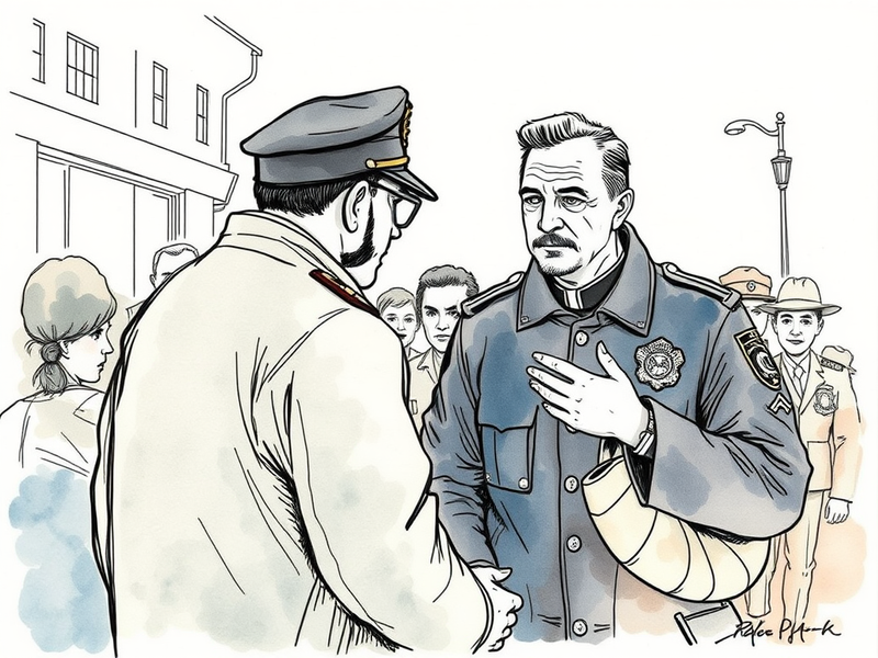 An NYPD chaplain offering solace and support