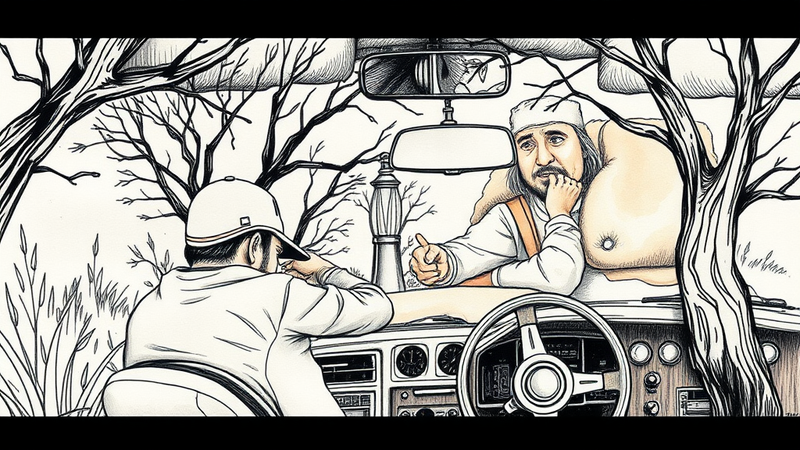 Police car at crime scene tape representing an officer-involved shooting incident and subsequent investigation.