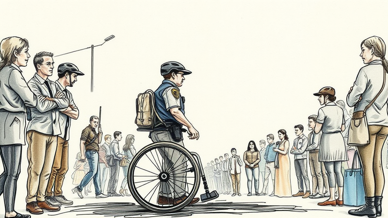 Peoria police investigator stands for the first time in 14 years at Special Olympics opening ceremony.