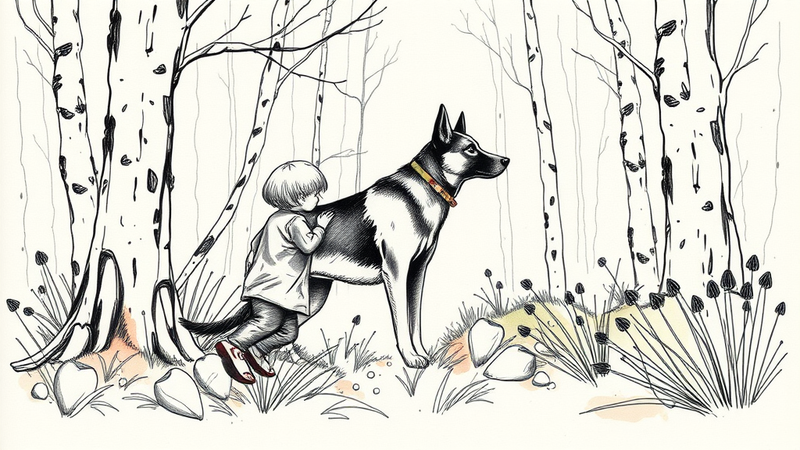 Police K-9 Bane, a Dutch Shepherd, after successfully locating two missing children in Powhatan County, Virginia.