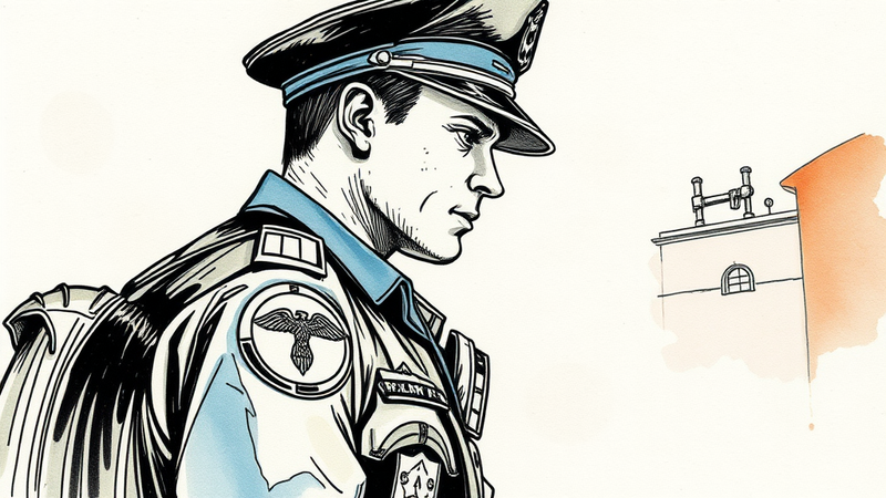 Image representing the somber topic of police suicide awareness and prevention, showing support for law enforcement mental health.