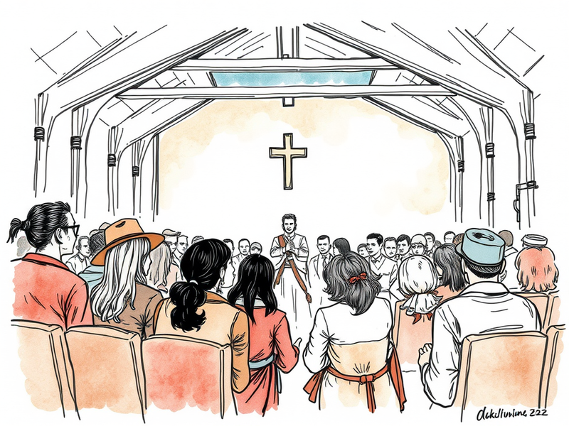 Town hall meeting with prayer