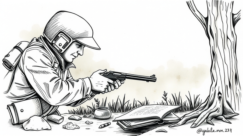 A handgun being cleaned, symbolizing the importance of spiritual purification and maintaining a relationship with God.