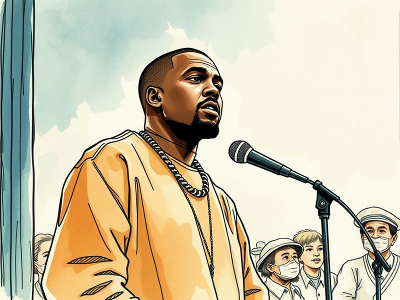 Kanye West performing religious songs for inmates at Harris County Jail at the invitation of Sheriff Ed Gonzalez.