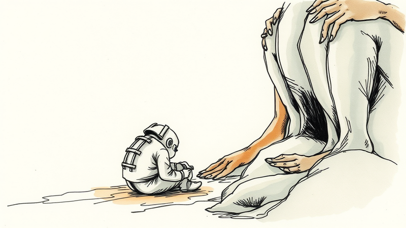 Surgical scar on a knee, symbolizing physical and spiritual healing through faith and resilience after trauma.