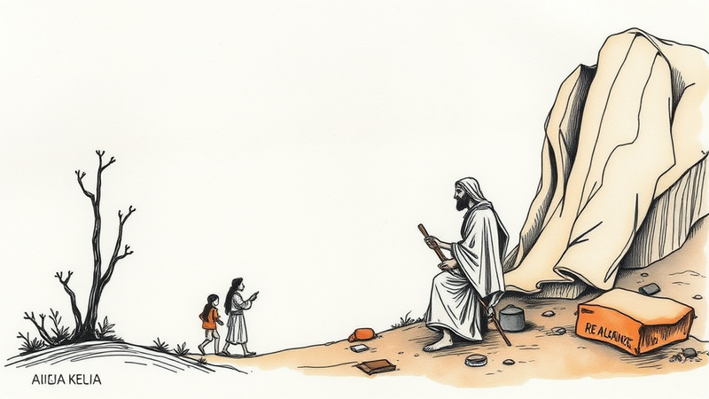 Image of a sunrise over a cross, symbolizing hope and the promise of eternal life beyond earthly concerns.