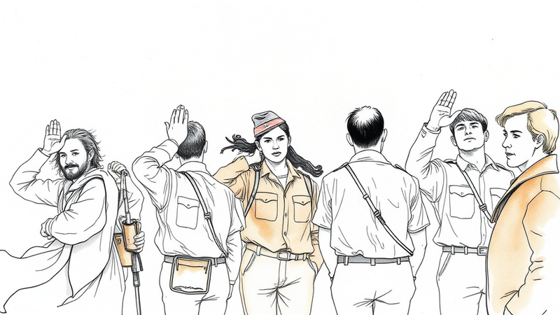 West Virginia corrections trainees allegedly giving a Nazi salute, resulting in terminations.