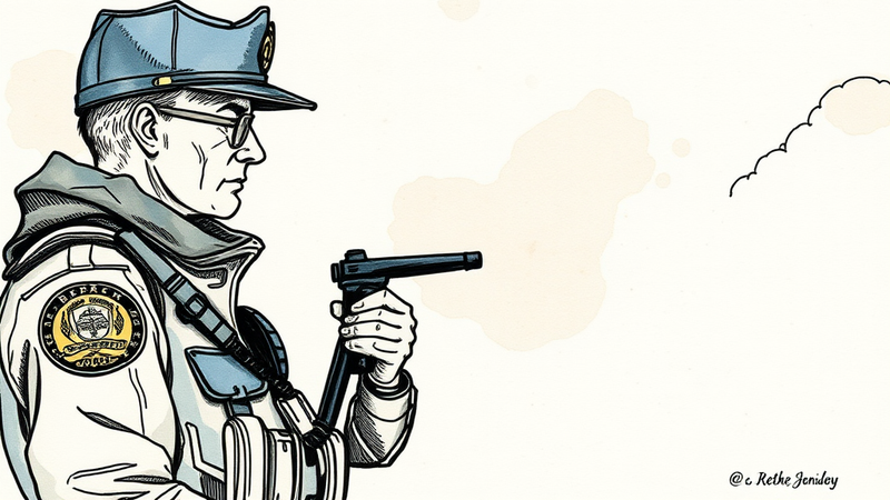 A police officer and a pastor in conversation, symbolizing the shared responsibilities and need for mutual support.